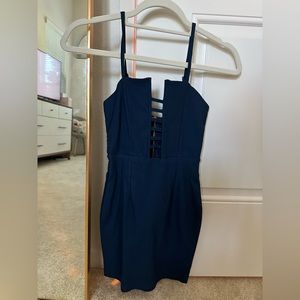 Tobi navy blue mini dress